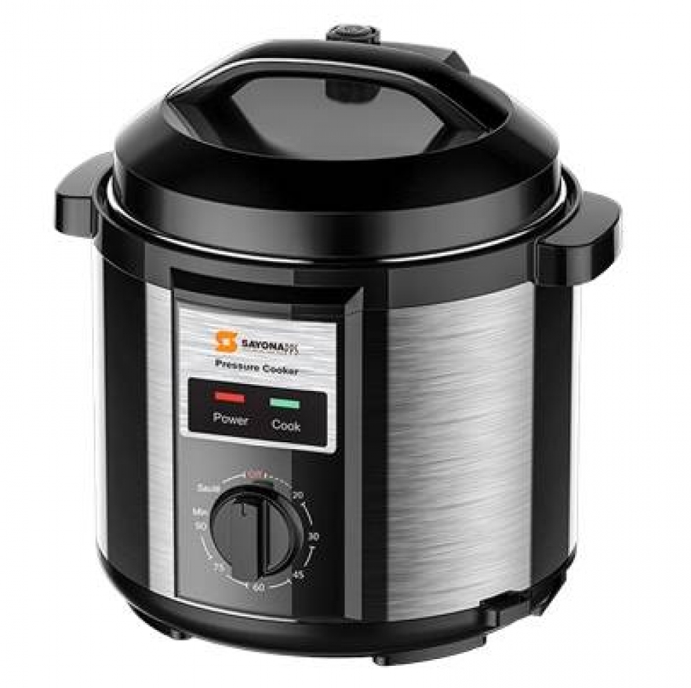 Sayona Manual Electric Pressure Cooker 1000W | Powerful & Efficient 6L Pressure Cooker for Fast Cooking