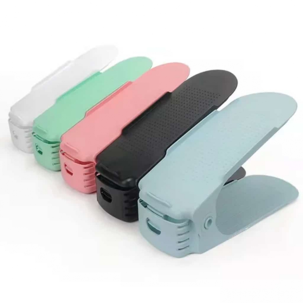 Shoes Shelf Rack Shoe Slots Organizer Double Layer For Clothing Store Closet